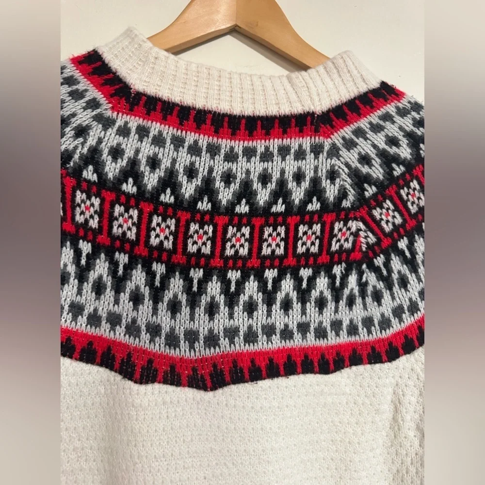 Robert Bruce Paul Mage Vintage Nordic Scandinavian Pattern Crewneck Sweater S